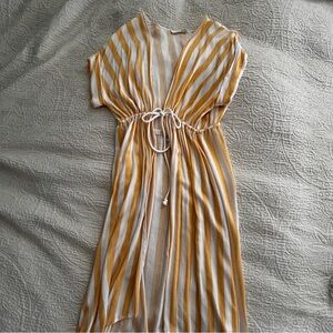 Love in Yellow and White Striped Garment